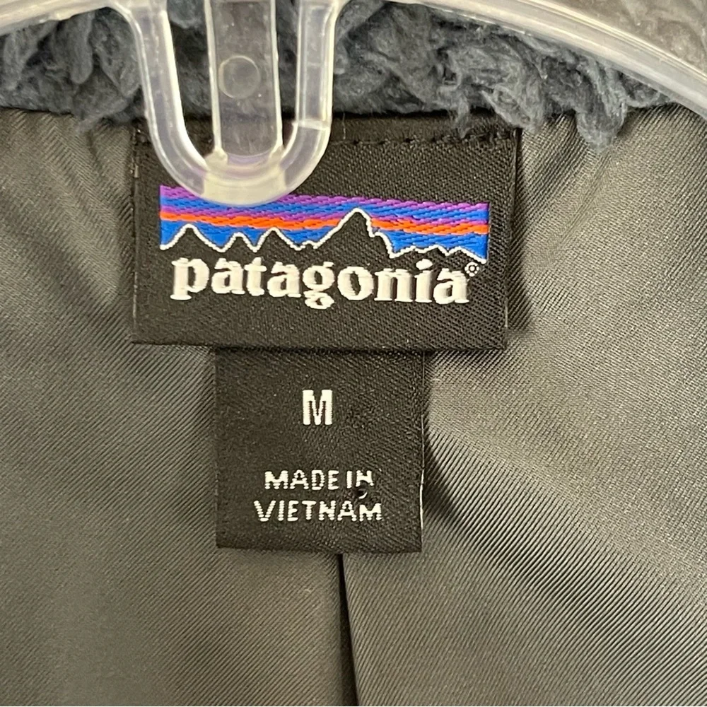 Patagonia Women’s Medium Fleece Zip-Up Vest‎ Gray Sherpa Outdoor Core Piece